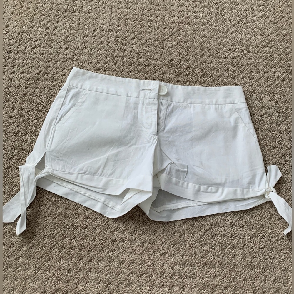 Charlotte Russe white tie shorts size 1
